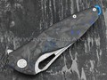 Нож Rike Knife Hummingbird Plus-B/CF RK11532-2 сталь damasteel, рукоять carbon