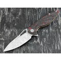 Нож Rike Knife Hummingbird Plus-R/CF RK11532-1 сталь damasteel, рукоять carbon