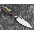 Нож Rike Knife Hummingbird Plus-R/CF RK11532-1 сталь damasteel, рукоять carbon