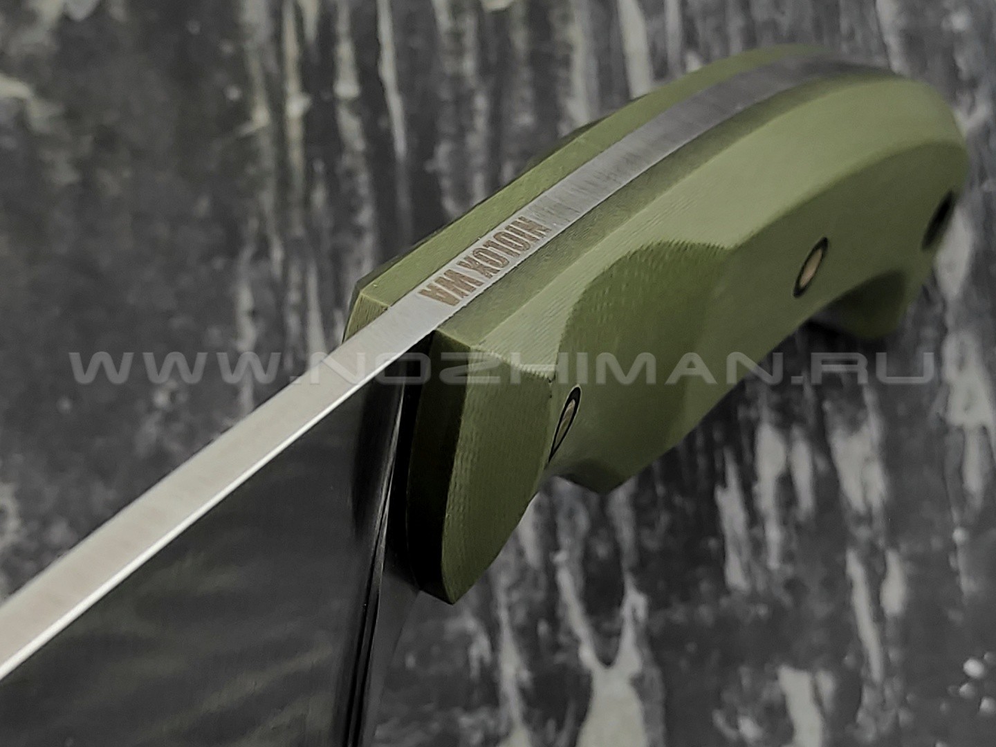 Волчий Век нож "Шихан" сталь Niolox WA, рукоять G10, карбоновые пины
