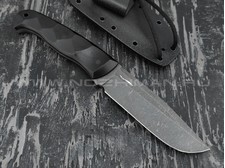 Волчий Век нож "Ямской" сталь N690 WA, рукоять G10, карбоновые пины