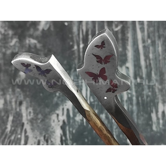 Заколки-шпильки, сталь Niolox WA с художественным многоуровневым оформлением