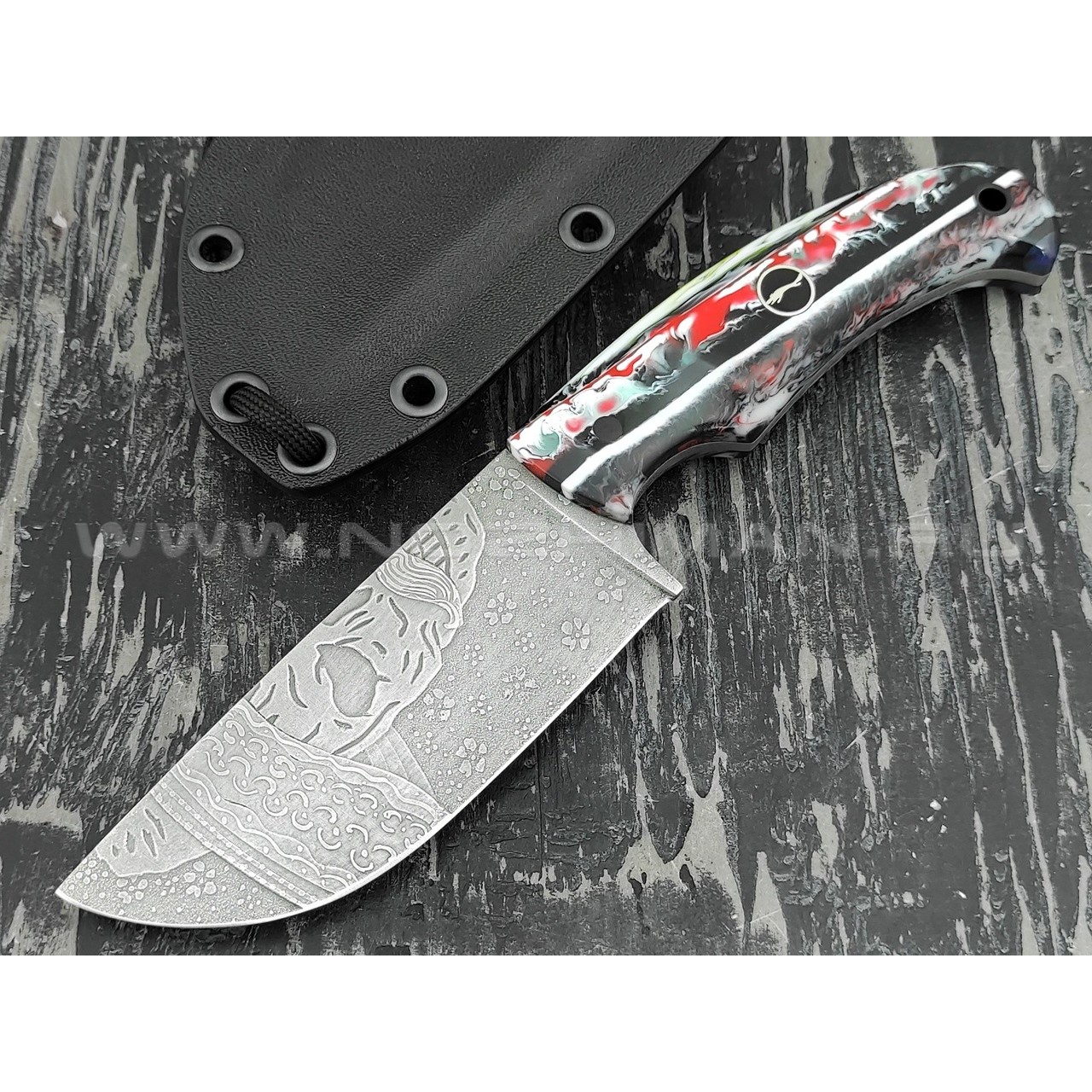 Волчий Век нож "Шихан" Custom Los Mexicanos сталь Niolox WA, рукоять композит