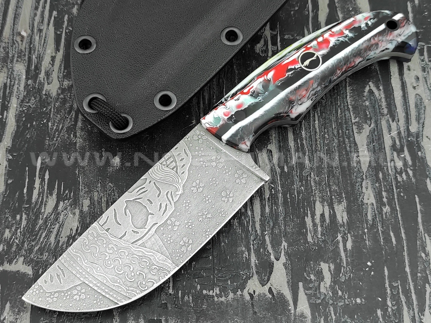 Волчий Век нож "Шихан" Custom Los Mexicanos сталь Niolox WA, рукоять композит