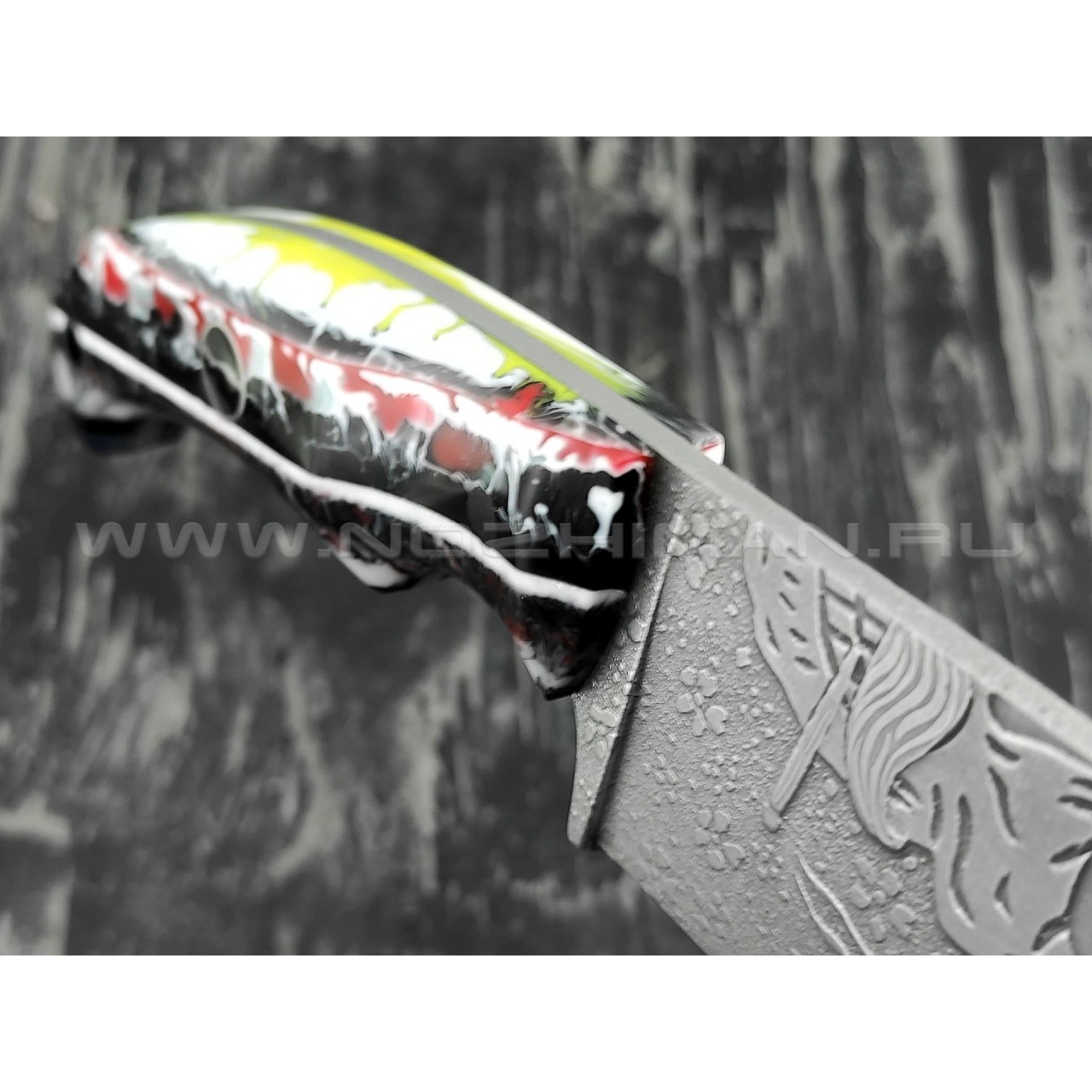 Волчий Век нож "Шихан" Custom Los Mexicanos сталь Niolox WA, рукоять композит