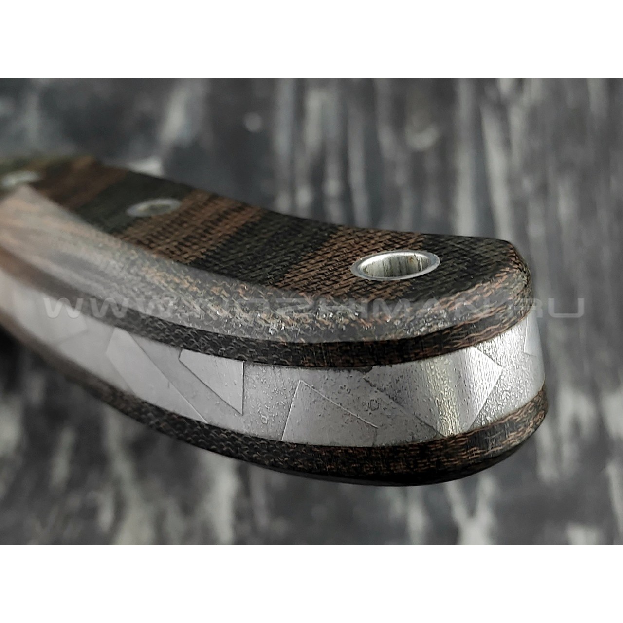 Волчий Век нож "Mark-I" Custom Brutal Edition сталь 1.4116 Krupp 7.5 мм, рукоять микарта
