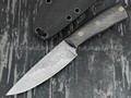 Волчий Век нож "Гаджет" Custom сталь Niolox WA, рукоять карбон, пины