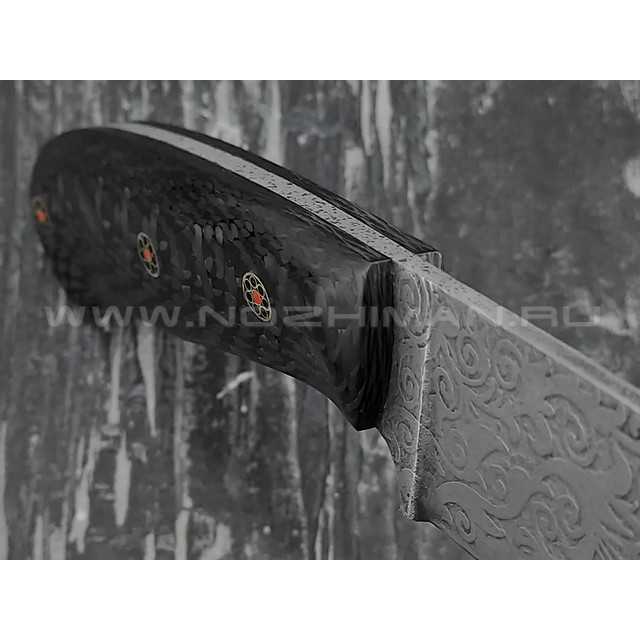 Волчий Век нож "Гаджет" Custom сталь Niolox WA, рукоять карбон, пины