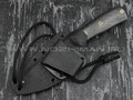 Волчий Век нож "Гаджет" Custom сталь Niolox WA, рукоять карбон, пины