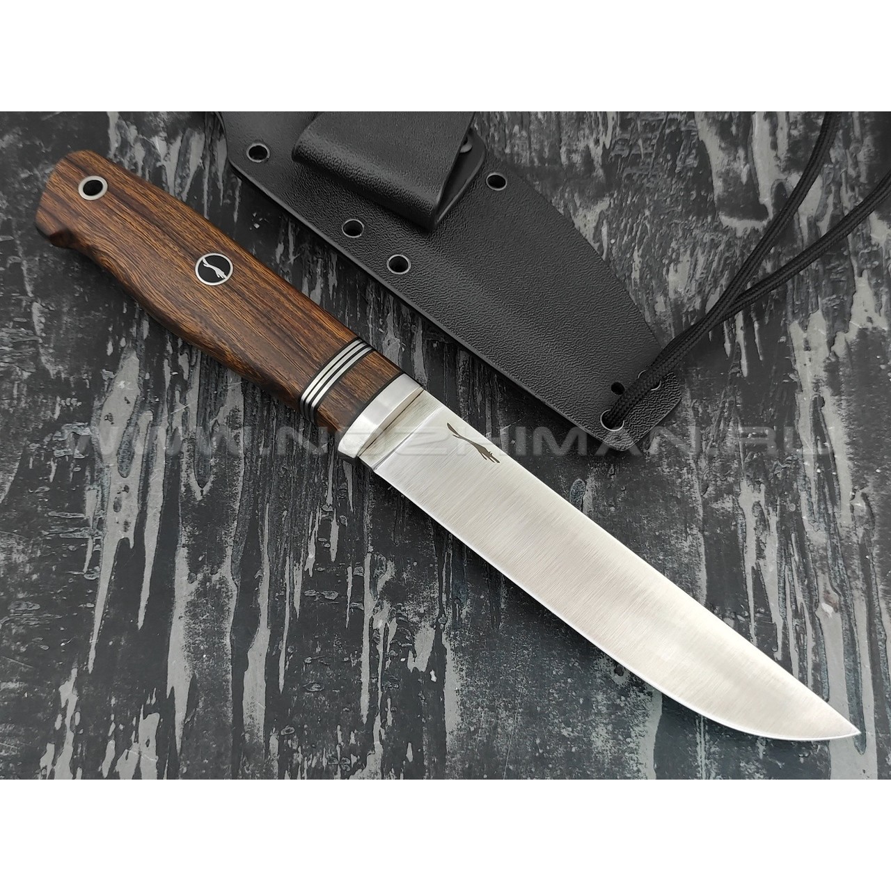 Волчий Век нож "Слон" сталь CPM S125V WA, рукоять Ironwood, нейзильбер