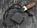 Волчий Век нож "Масичька" сталь CPM S125V WA, рукоять Ironwood, бивень мамонта, пины