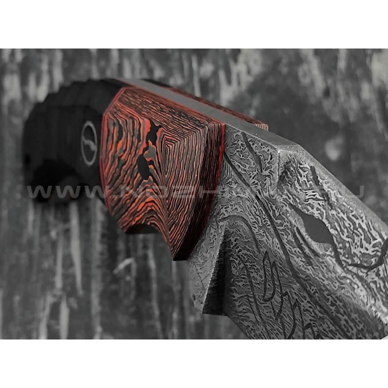 Волчий Век нож "Сквозняк" Brutal Custom Drago Edition сталь PGK WA, рукоять G10, карбон
