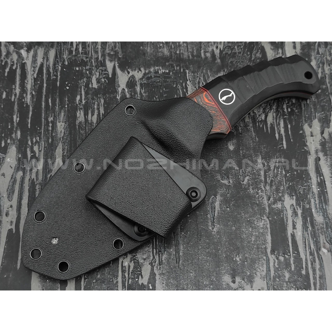 Волчий Век нож "Сквозняк" Brutal Custom Drago Edition сталь PGK WA, рукоять G10, карбон
