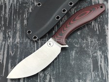 Apus Knives нож Narbus сталь N690, рукоять G10 red & black
