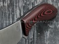Apus Knives нож Narbus сталь N690, рукоять G10 red & black
