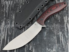 Apus Knives нож Yuhro сталь K110, рукоять G10 red & black