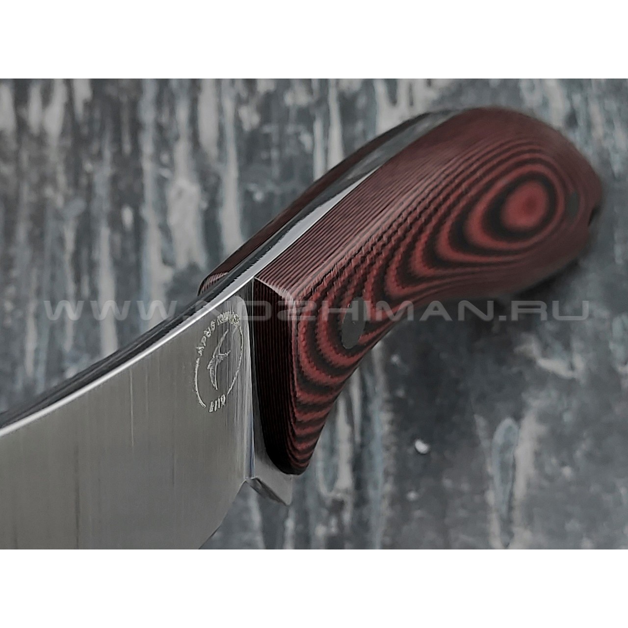 Апус нож Yuhro сталь K110, рукоять G10 red & black