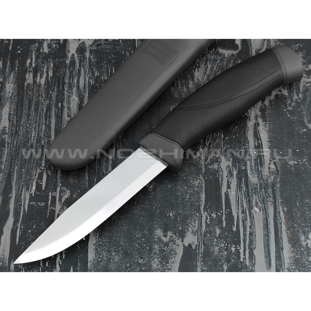 MORAKNIV нож Companion Antracite 13165 сталь inox, рукоять резинопластик