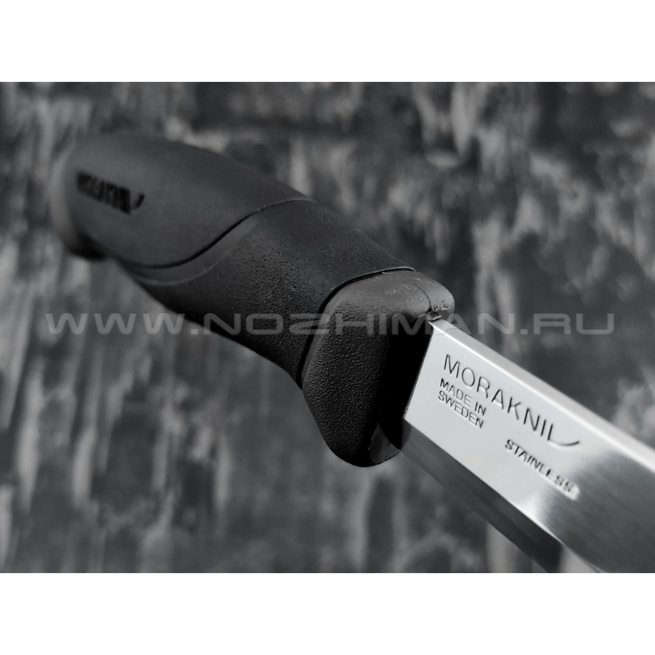 MORAKNIV нож Companion Antracite 13165 сталь inox, рукоять резинопластик