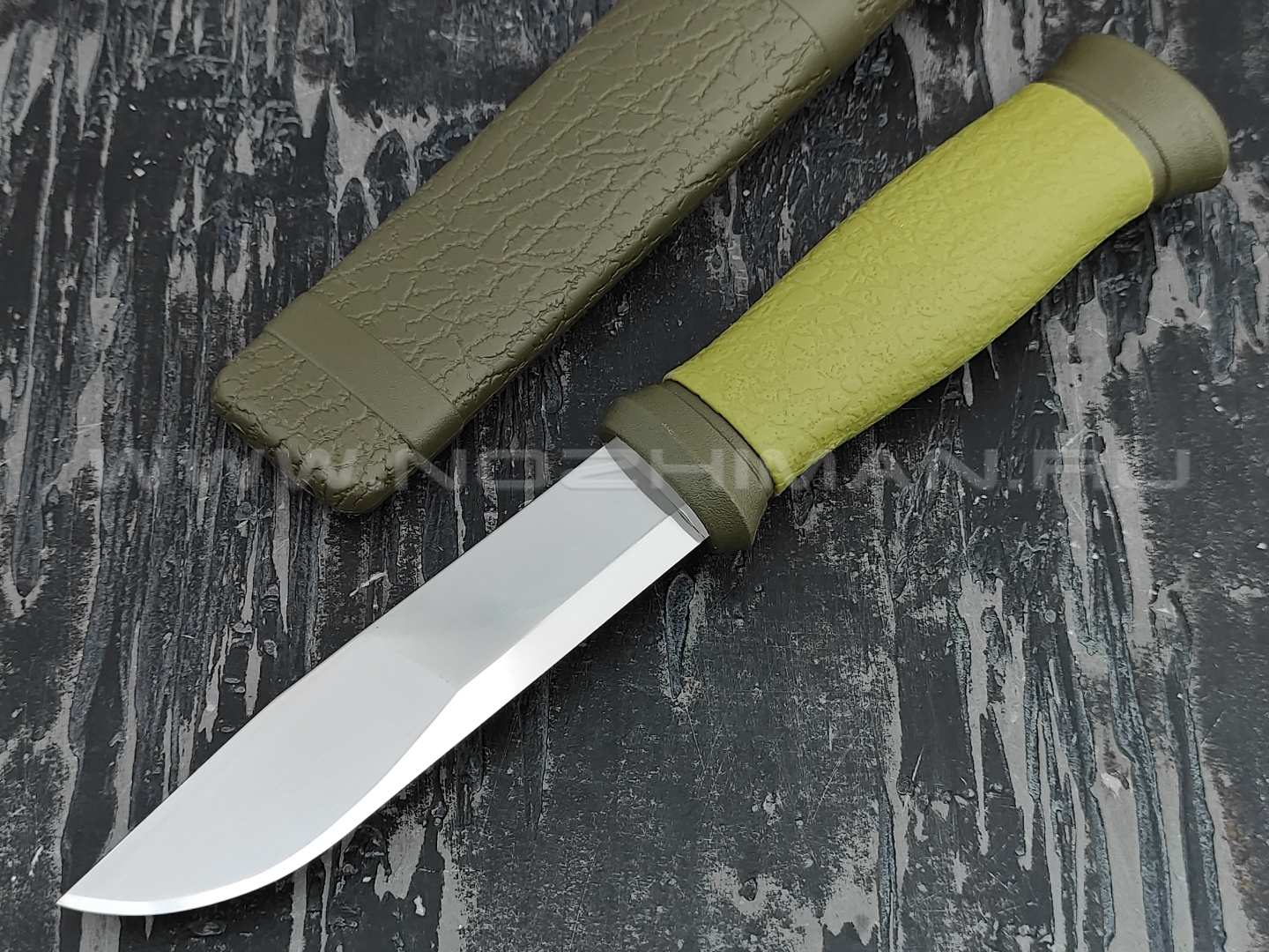 MORAKNIV нож 2000 Green 10629 сталь inox, рукоять резинопластик