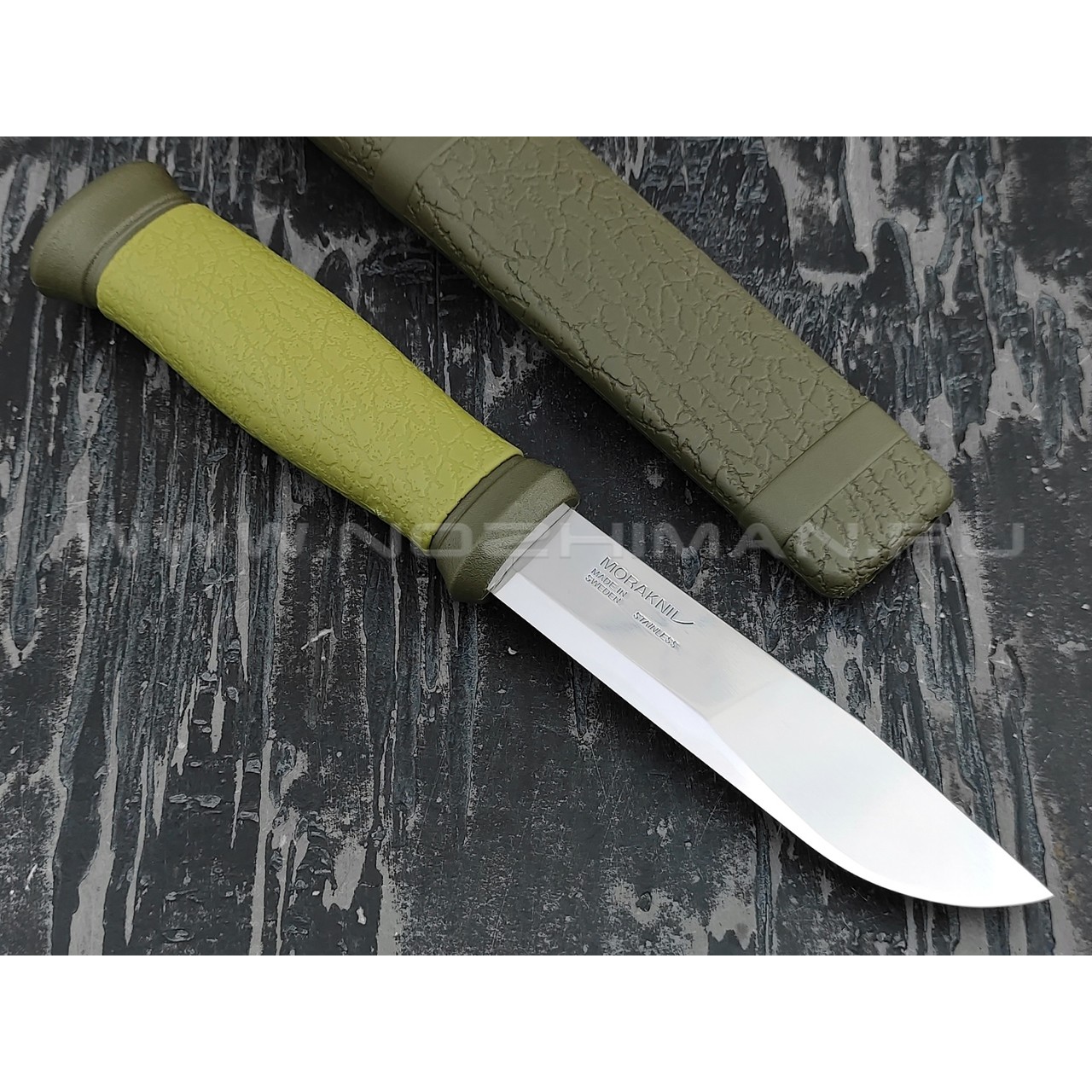 MORAKNIV нож 2000 Green 10629 сталь inox, рукоять резинопластик