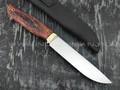 Кузница Коваль нож "Ладья-2" сталь N690, рукоять стаб. карельская береза