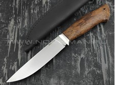 Кузница Коваль нож "Ладья" сталь M390, рукоять стаб. карельская береза