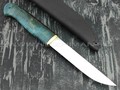 Кузница Коваль нож "Лесник" сталь 110Х18, рукоять стаб. карельская береза