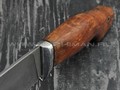 Кузница Коваль нож "Ладья" дамасская сталь, рукоять стаб. карельская береза