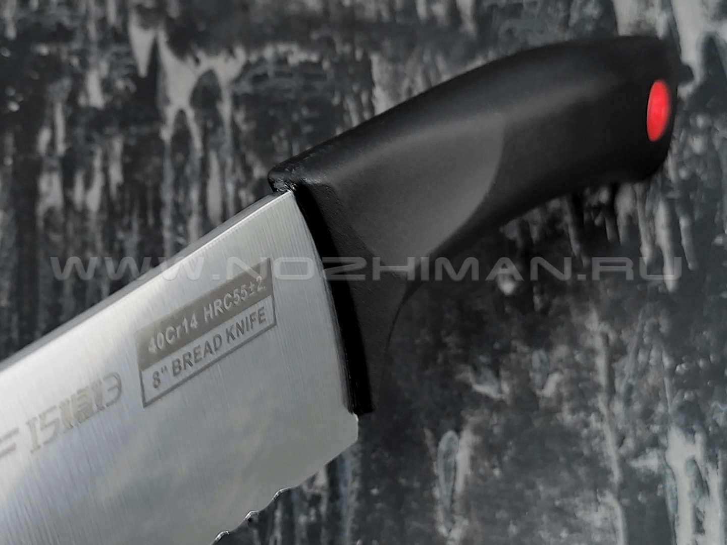 QXF нож для хлеба R-4338 сталь 40Cr14, рукоять ABS