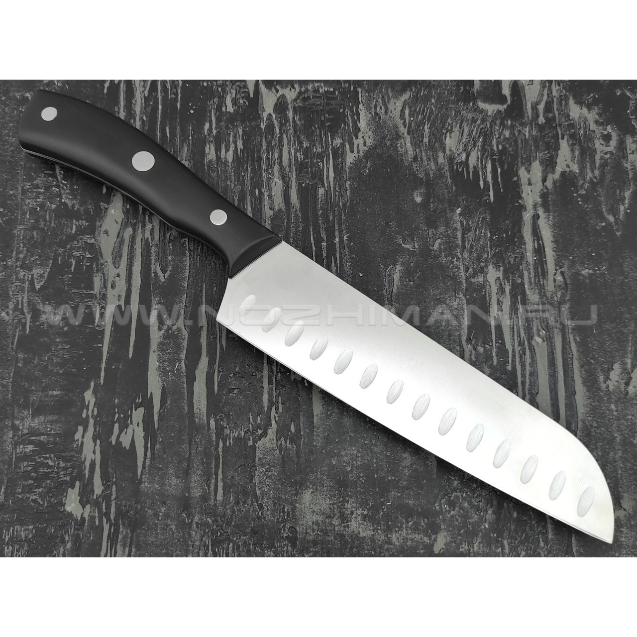 QXF нож Santoku R-4257 сталь 40Cr14, рукоять ABS