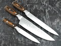 QXF набор из трех кухонных ножей R-41-3 сталь 40Cr14, рукоять дерево