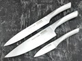 QXF набор из трех кухонных ножей R-44-3 сталь 40Cr14, рукоять сталь
