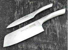 QXF набор из двух кухонных ножей R-44-2 сталь 40Cr14, рукоять сталь