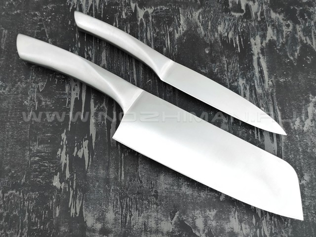 QXF набор из двух кухонных ножей R-44-2 сталь 40Cr14, рукоять сталь