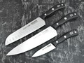 QXF набор из трех кухонных ножей R-42-3 сталь 40Cr14, рукоять ABS