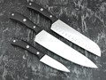 QXF набор из трех кухонных ножей R-42-3 сталь 40Cr14, рукоять ABS