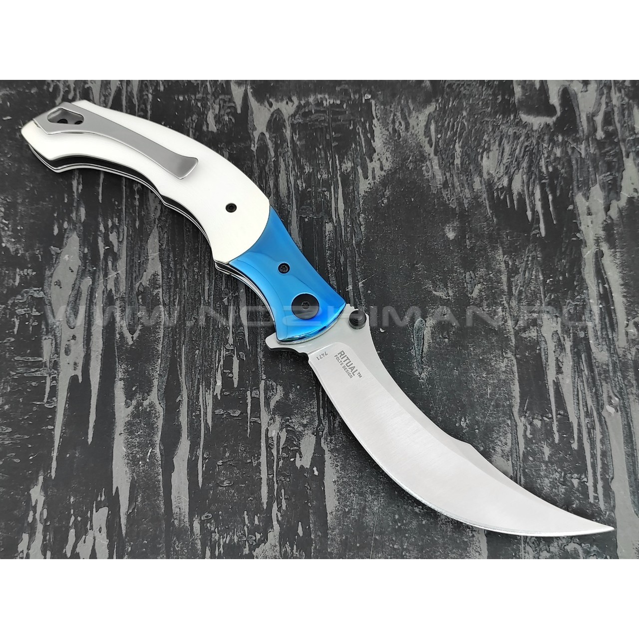Нож CRKT Ritual 7471 сталь 12C27, рукоять микарта