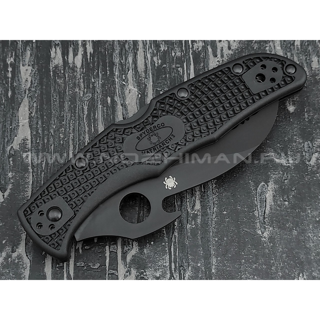 Нож Spyderco Matriarch 2 Emerson C12SBBK2W, сталь VG-10 black, рукоять FRN