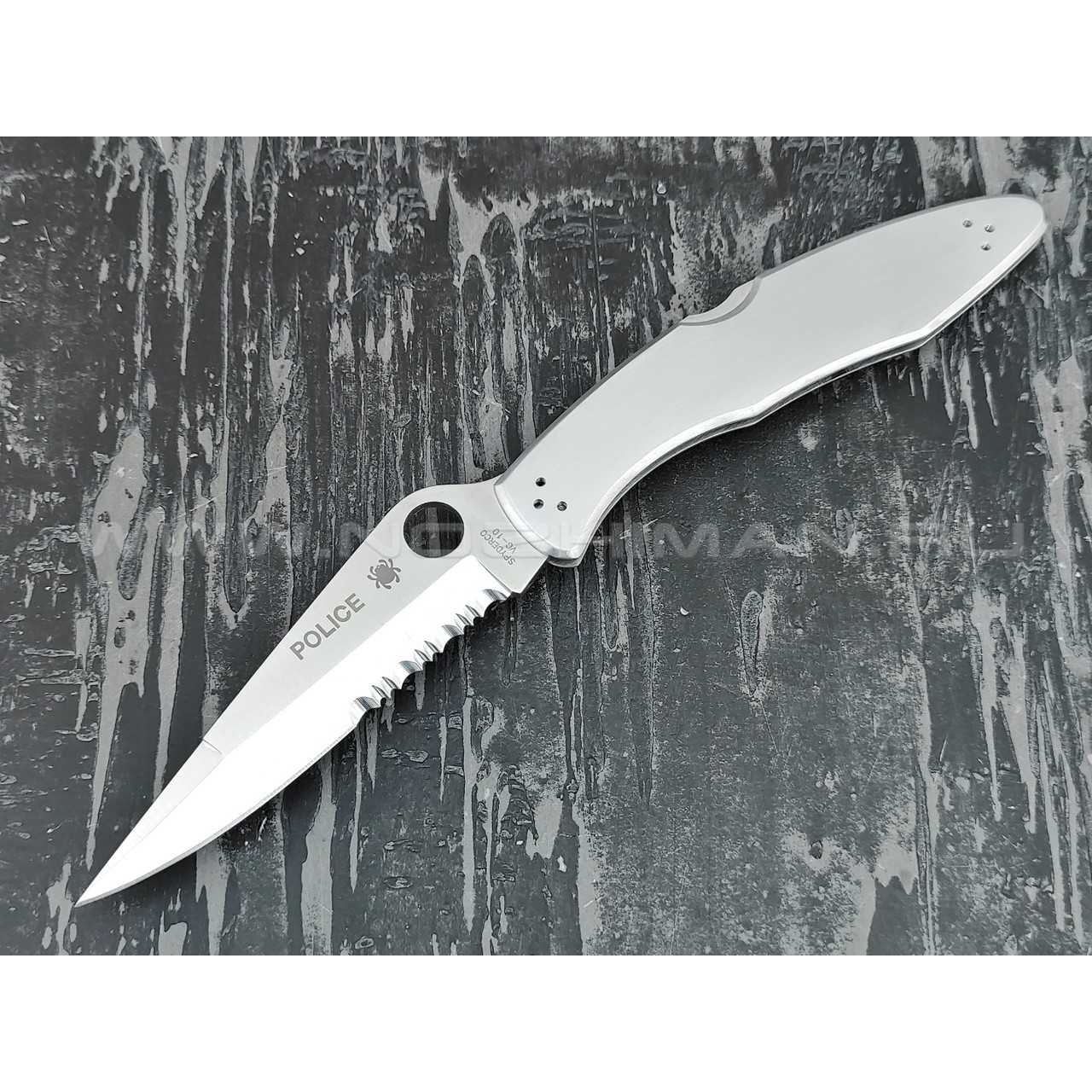 Нож Spyderco Police C07PS, сталь VG-10, рукоять Steel 410SS