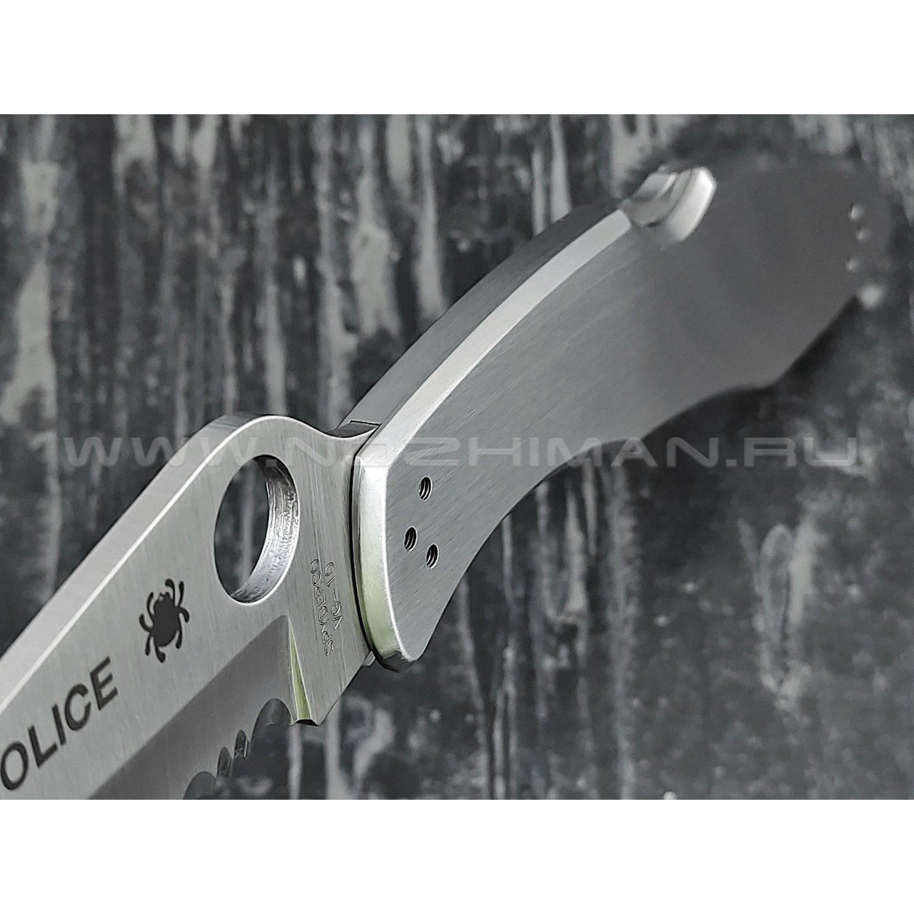 Нож Spyderco Police C07PS, сталь VG-10, рукоять Steel 410SS