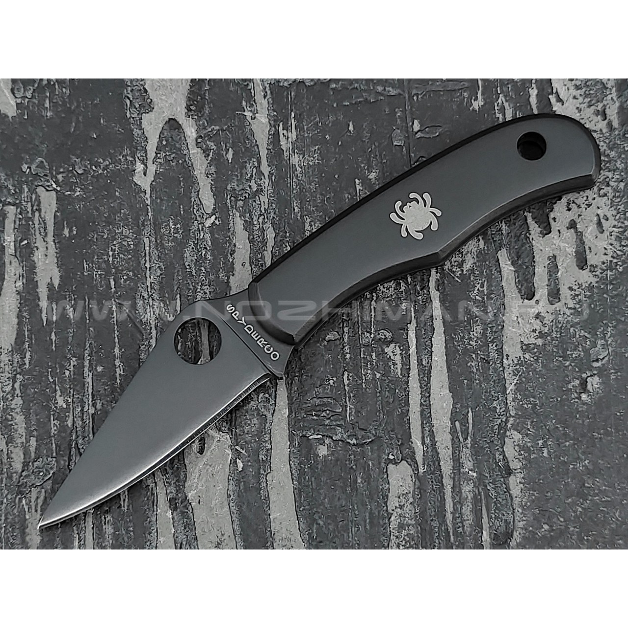 Нож Spyderco Bug C133BKP, сталь 420 black, рукоять Steel 410SS