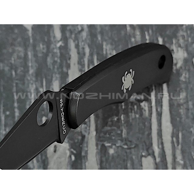 Нож Spyderco Bug C133BKP, сталь 420 black, рукоять Steel 410SS
