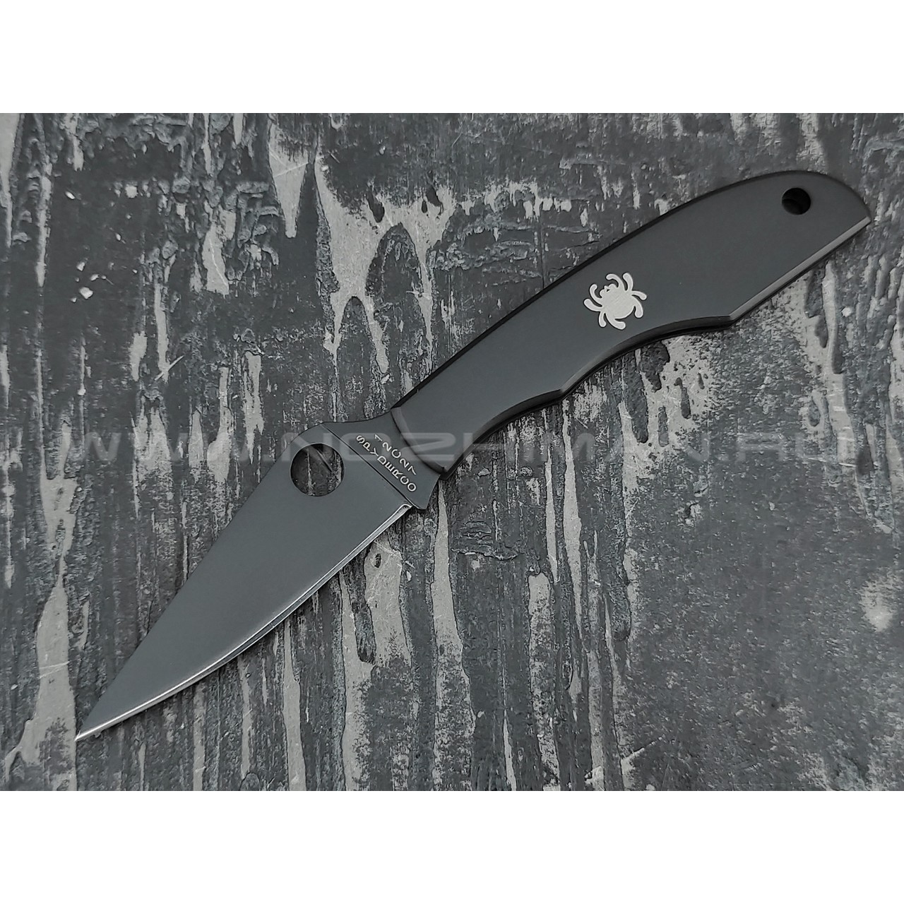 Нож Spyderco Grasshopper C138BKP, сталь 12C27 black, рукоять Steel 410SS