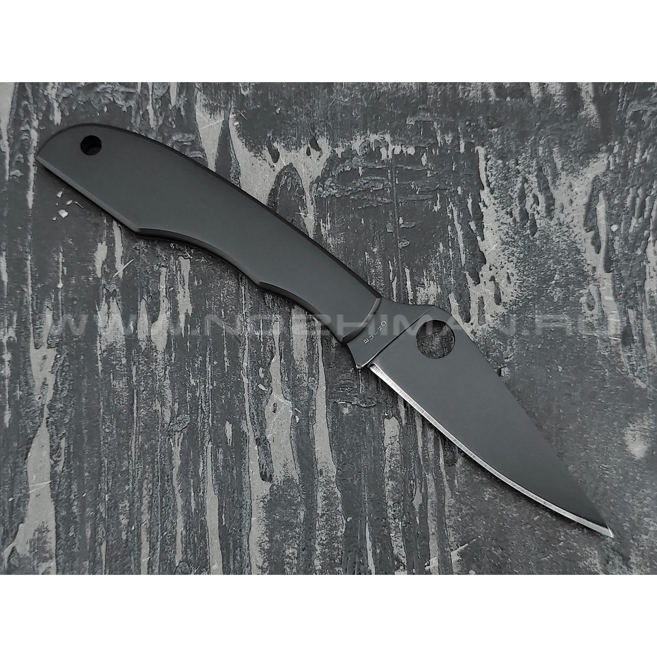 Нож Spyderco Grasshopper C138BKP, сталь 12C27 black, рукоять Steel 410SS