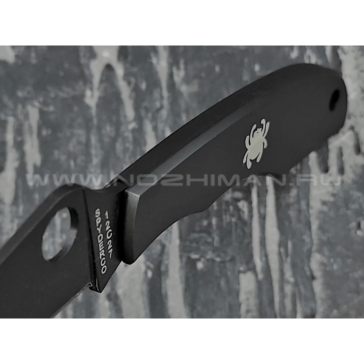 Нож Spyderco Grasshopper C138BKP, сталь 12C27 black, рукоять Steel 410SS