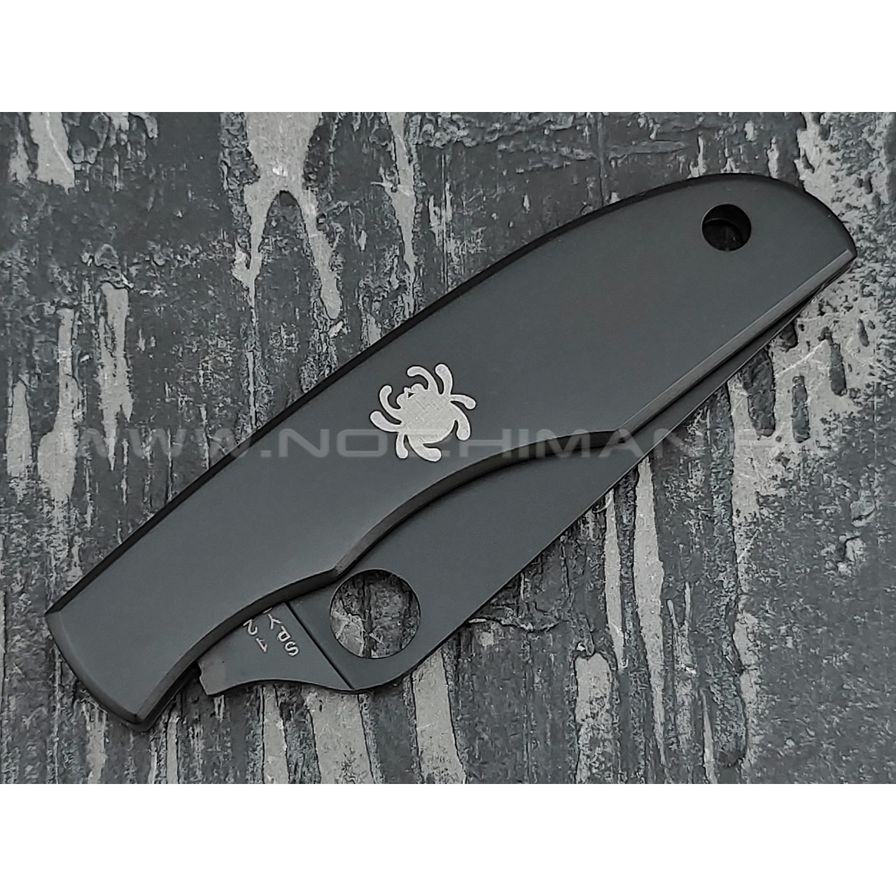 Нож Spyderco Grasshopper C138BKP, сталь 12C27 black, рукоять Steel 410SS