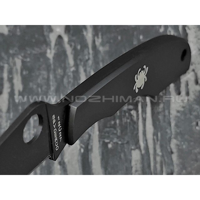 Нож Spyderco Grasshopper C138BKP, сталь 12C27 black, рукоять Steel 410SS
