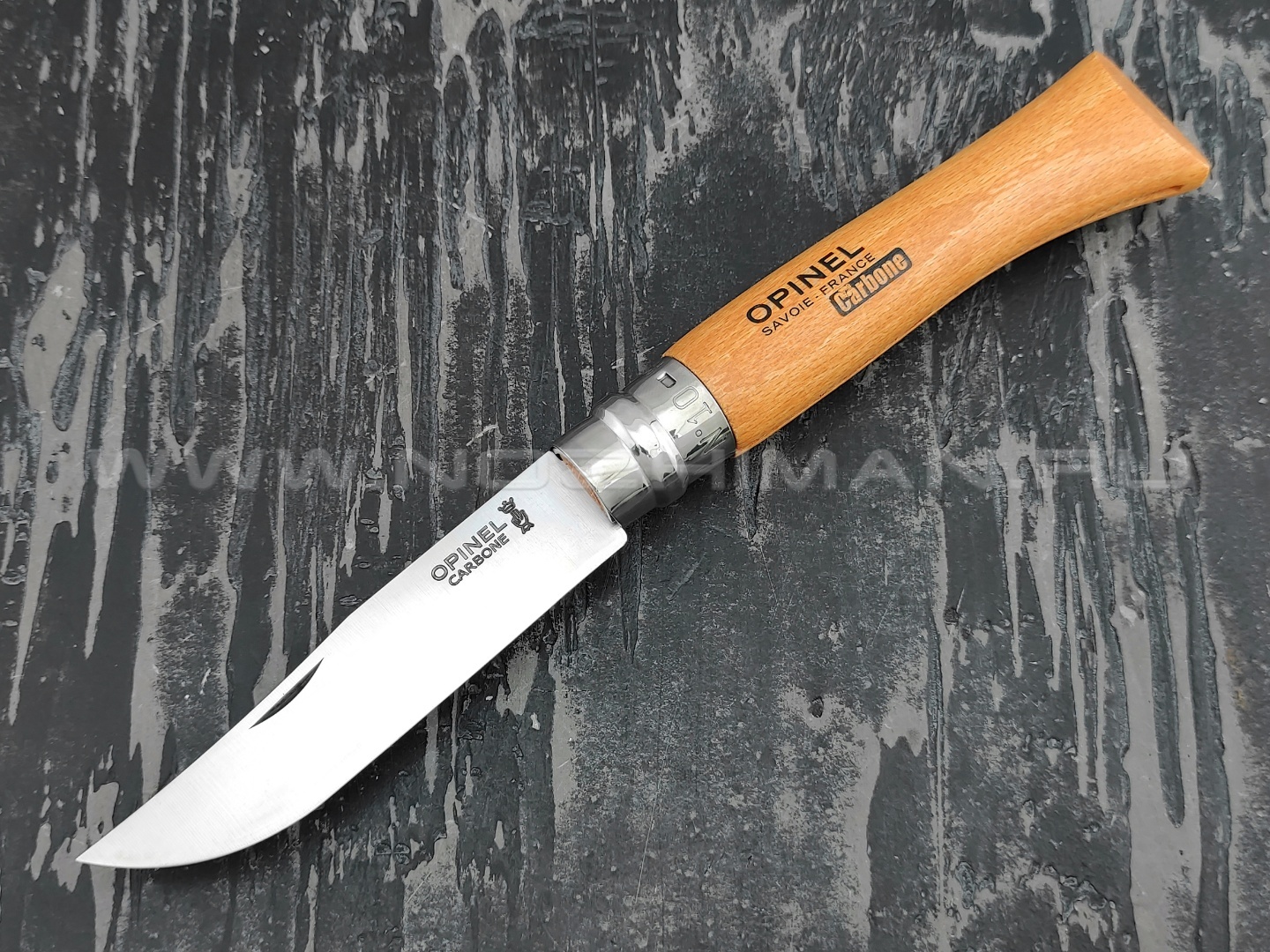 Нож Opinel Carbone №10 113100 сталь XC90, рукоять бук