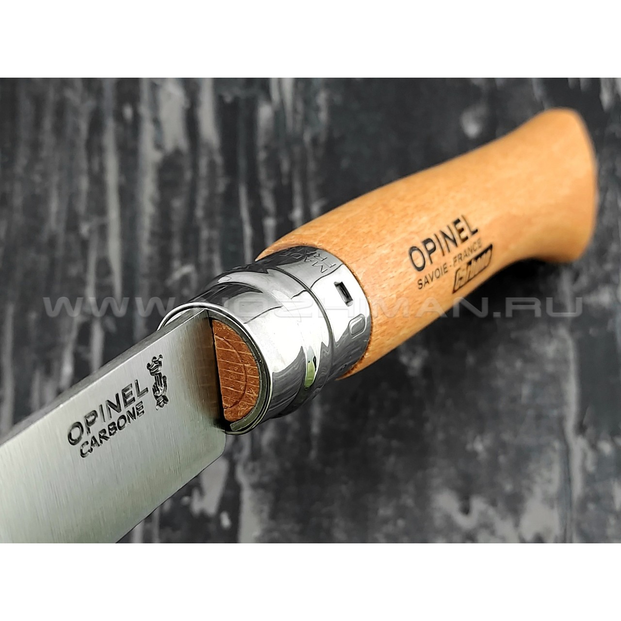 Нож Opinel Carbone №10 113100 сталь XC90, рукоять бук